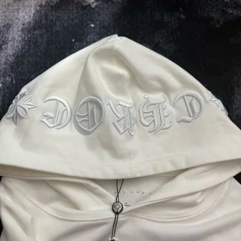 Classic Chrome Hearts Hoodie White - Picture 4 of 7